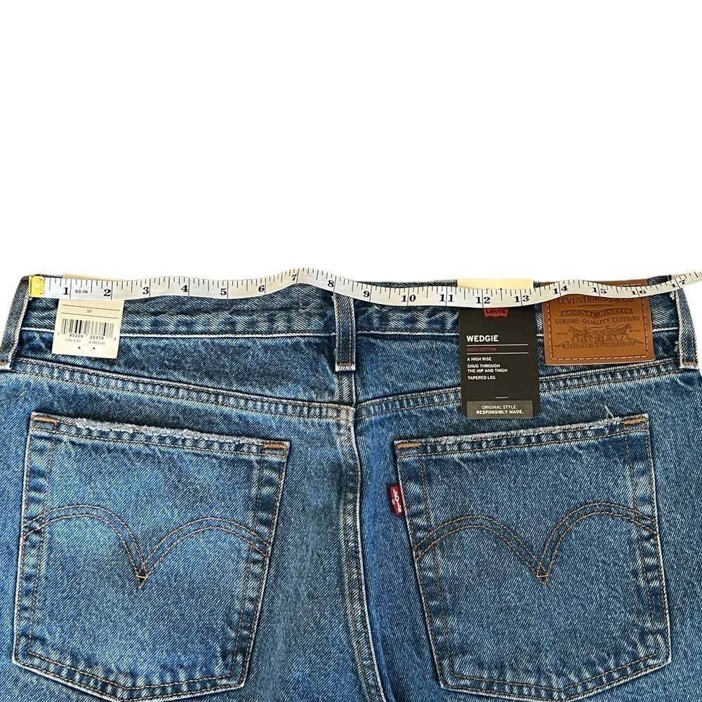 New Women’s Levi’s Premium Wedgie Icon Fit Ankle Jeans Size 32 - Picture 8 of 9
